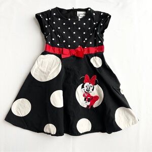Disney Parks Classic Minnie Mouse Vintage Style Poodle Skirt Dress 🌈  Size Small